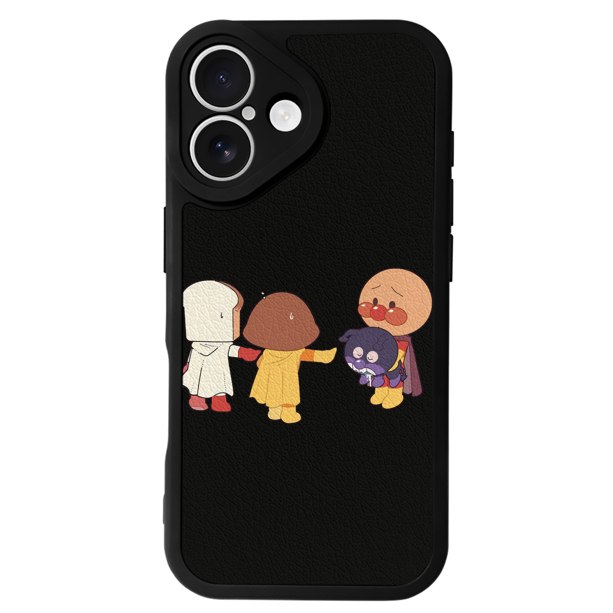 （画像用） アンパンマン Anpanman 【iPhone 16シリーズ対応】シリコンスマホケース（レザー調） 材質：シリコン